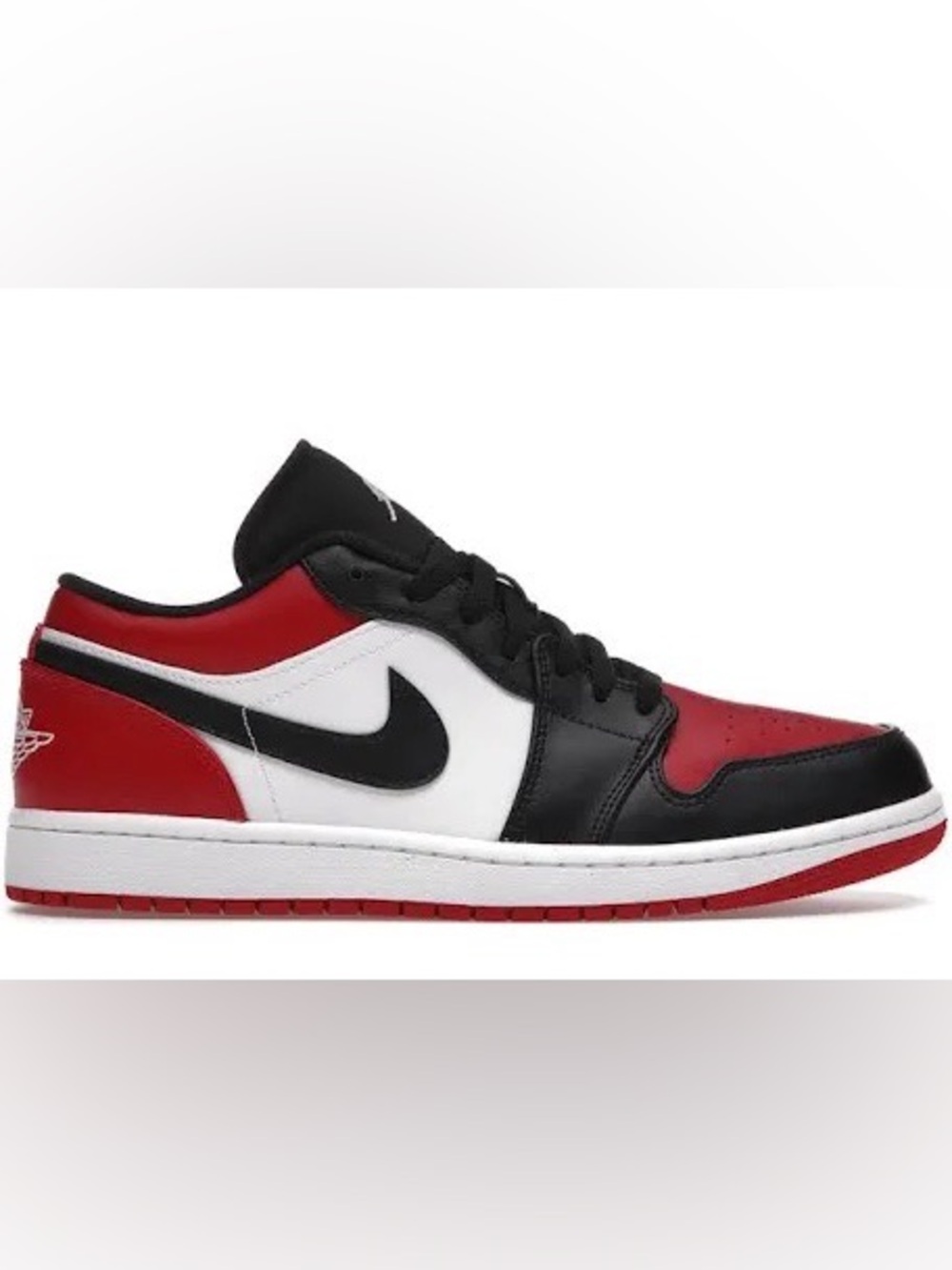 Nike Jordans Unisex Jordan 1 Low ‘Bred Toe 2.0’ Size  6Y Woman’s 7.5